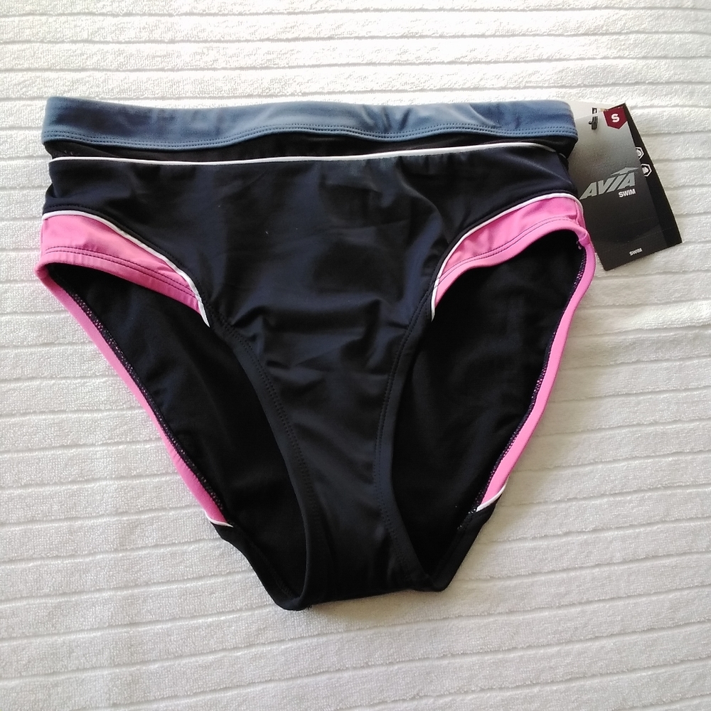 AVIA Women's Multicolor High-rise Swimsuit Bottom Sz: S